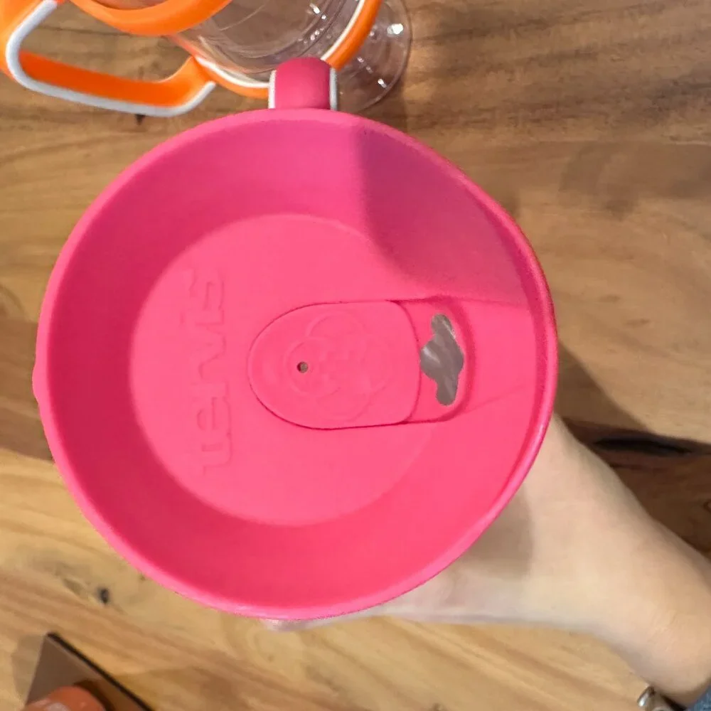 last chance - pair of 24oz Tervis tumbler orange and pink - Picture 2 of 5